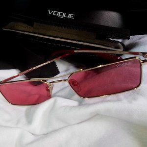 Vogue glasses-red/pink gold frame